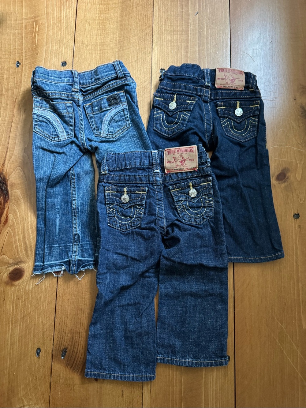 True Religion, Joe’s Jeans Baby Denim Lot of 3 6-18M Y2K Designer